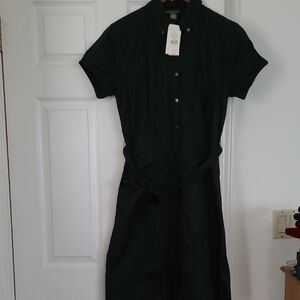 Nwt Banana Republic Elegant Black Shirt Dress